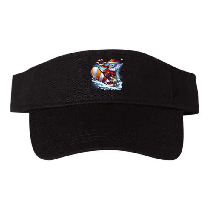 Santa Snowboard Valucap Bio-Washed Visor