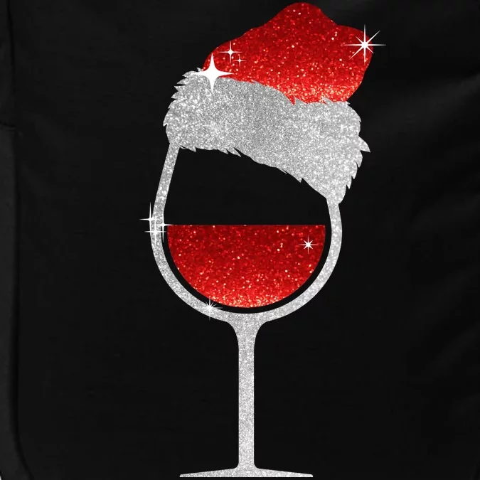 Santa Sparkly Wine Glass Impact Tech Backpack