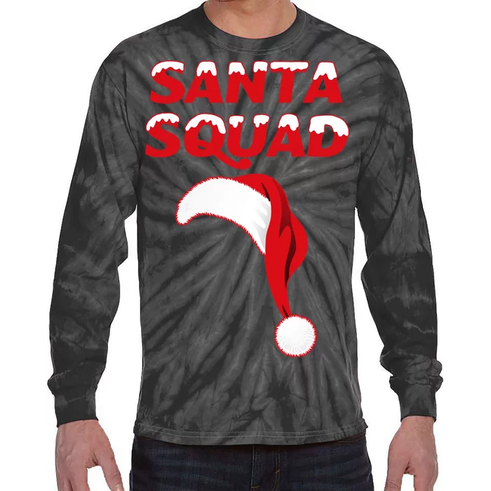 Santa Squad Tie-Dye Long Sleeve Shirt