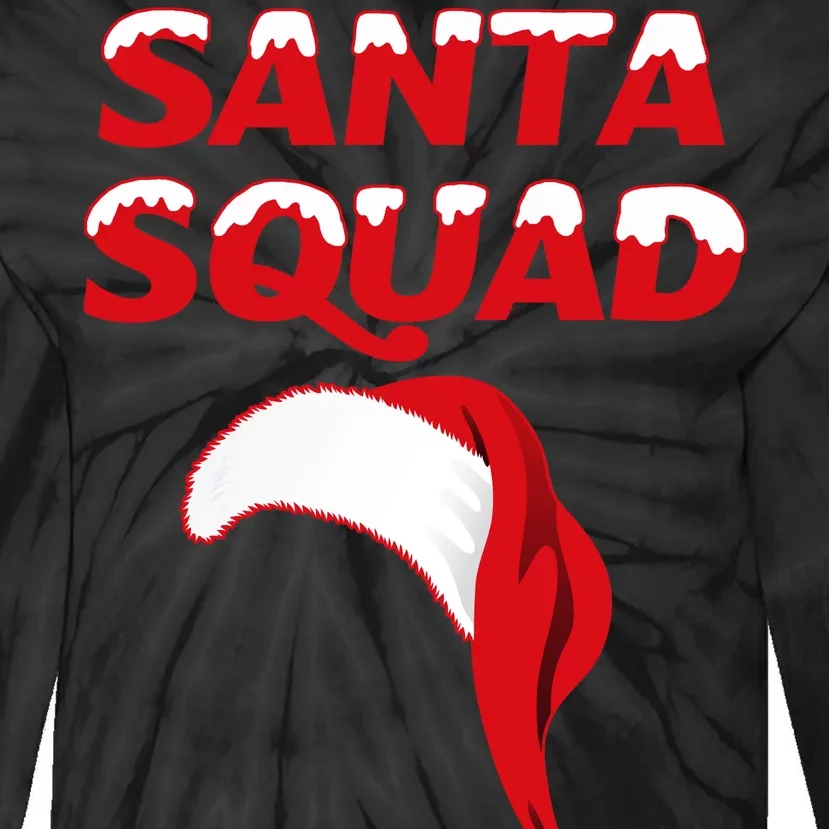 Santa Squad Tie-Dye Long Sleeve Shirt