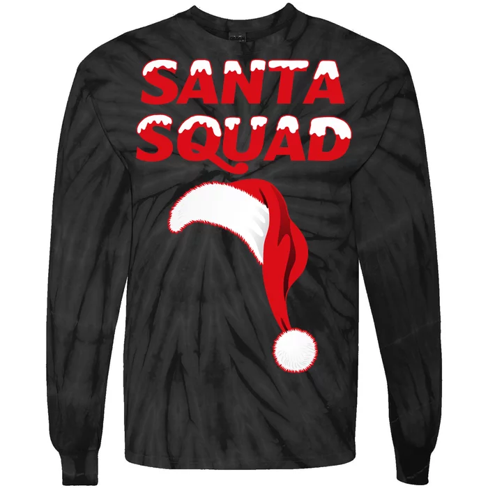 Santa Squad Tie-Dye Long Sleeve Shirt