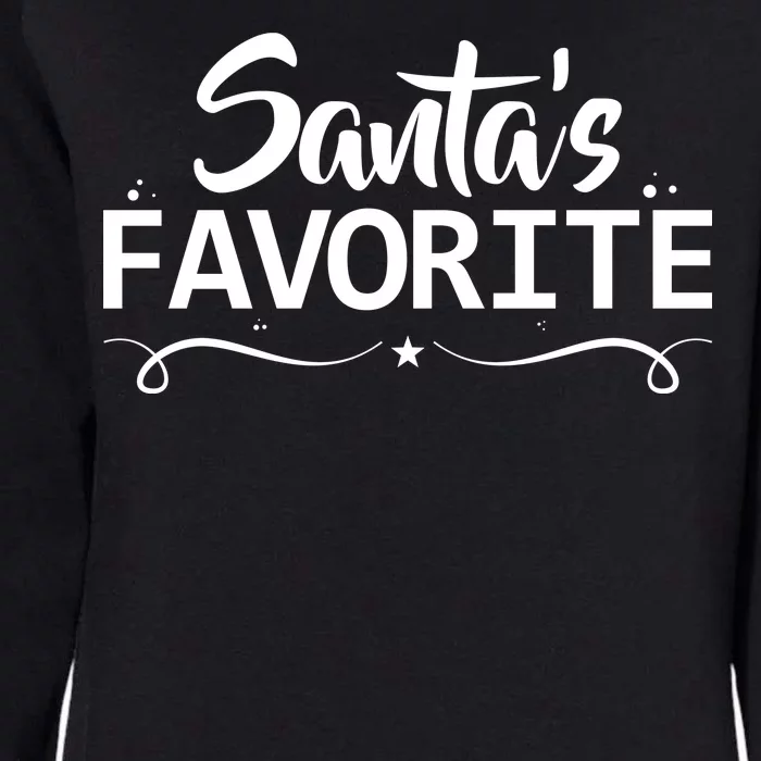 Santa's Favorite Womens California Wash Sweatshirt