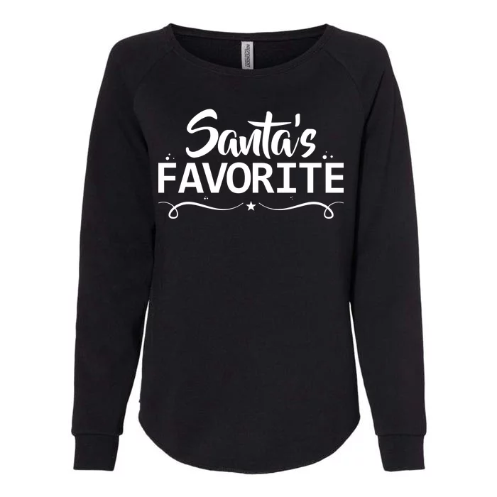 Santa's Favorite Womens California Wash Sweatshirt