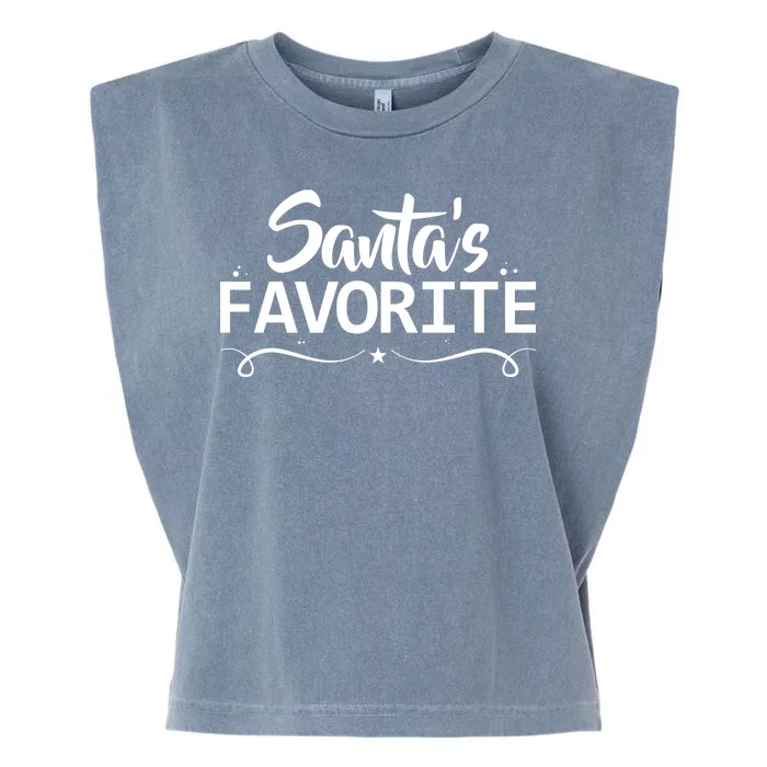 Santa's Favorite Garment-Dyed Women's Muscle Tee