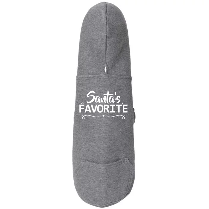 Santa's Favorite Doggie 3-End Fleece Hoodie