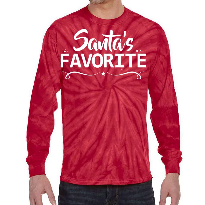 Santa's Favorite Tie-Dye Long Sleeve Shirt