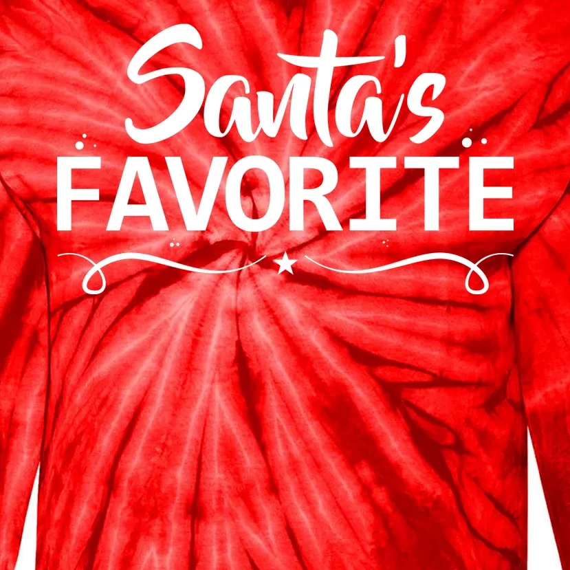 Santa's Favorite Tie-Dye Long Sleeve Shirt