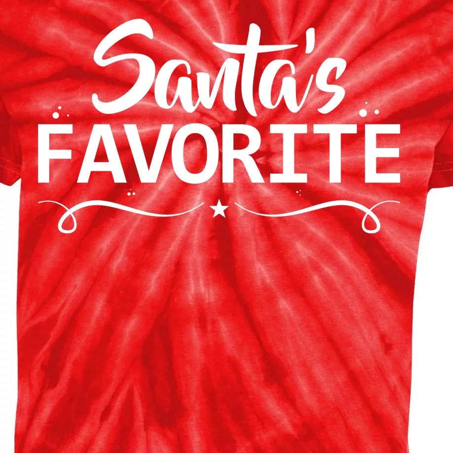 Santa's Favorite Kids Tie-Dye T-Shirt