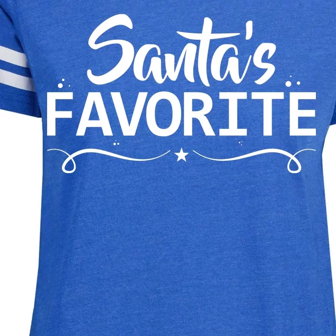 Santa's Favorite Enza Ladies Jersey Football T-Shirt