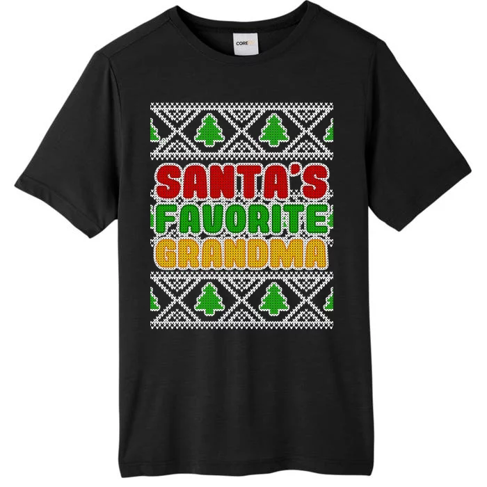 Santa's Favorite Grandma Ugly Sweater ChromaSoft Performance T-Shirt