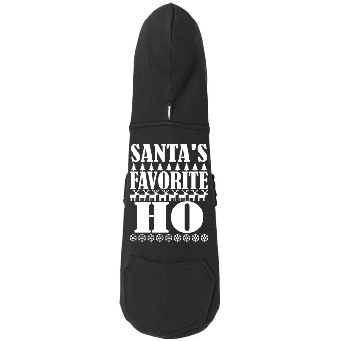 Santa's Favorite Ho Doggie 3-End Fleece Hoodie