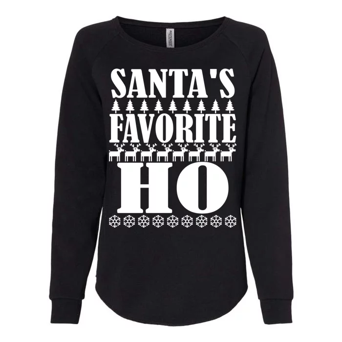 Santa's Favorite Ho Womens California Wash Sweatshirt