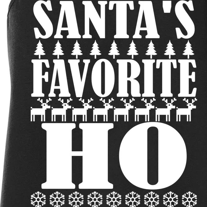 Santa's Favorite Ho Women's Racerback Tank