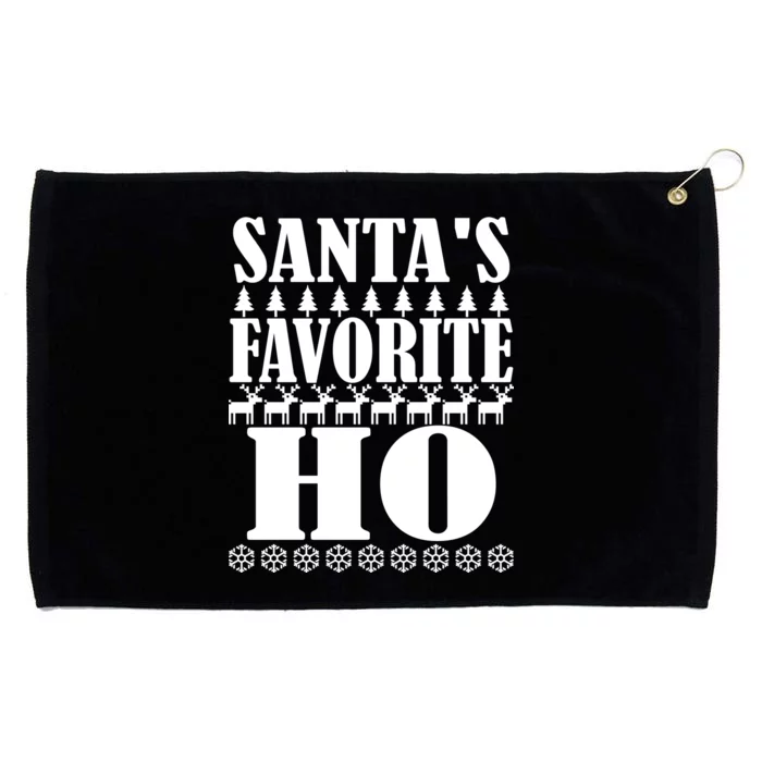 Santa's Favorite Ho Grommeted Golf Towel