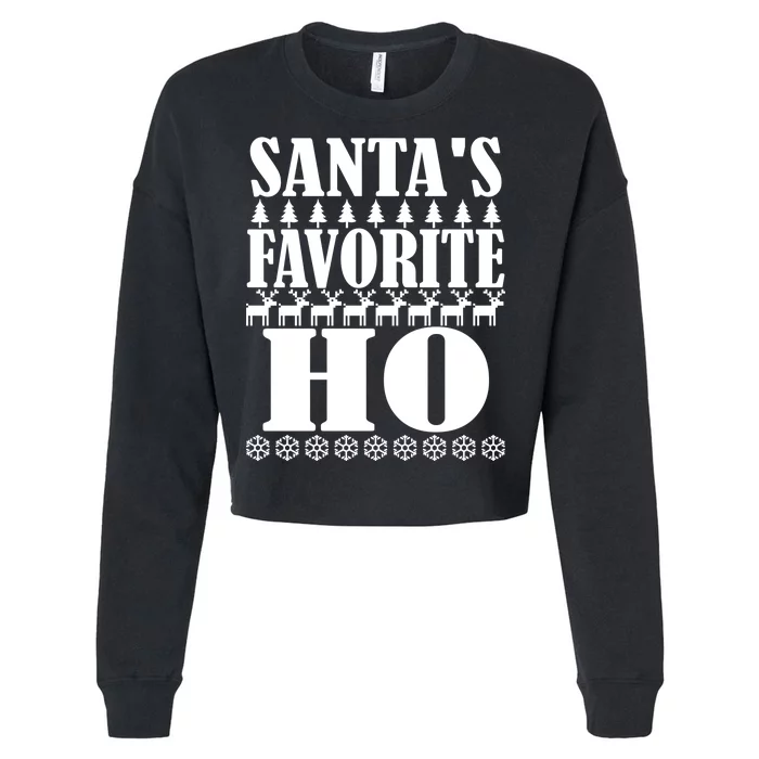 Santa's Favorite Ho Cropped Pullover Crew