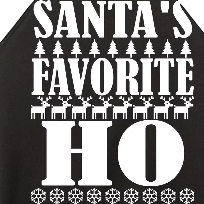 Santa's Favorite Ho Women’s Perfect Tri Rocker Tank