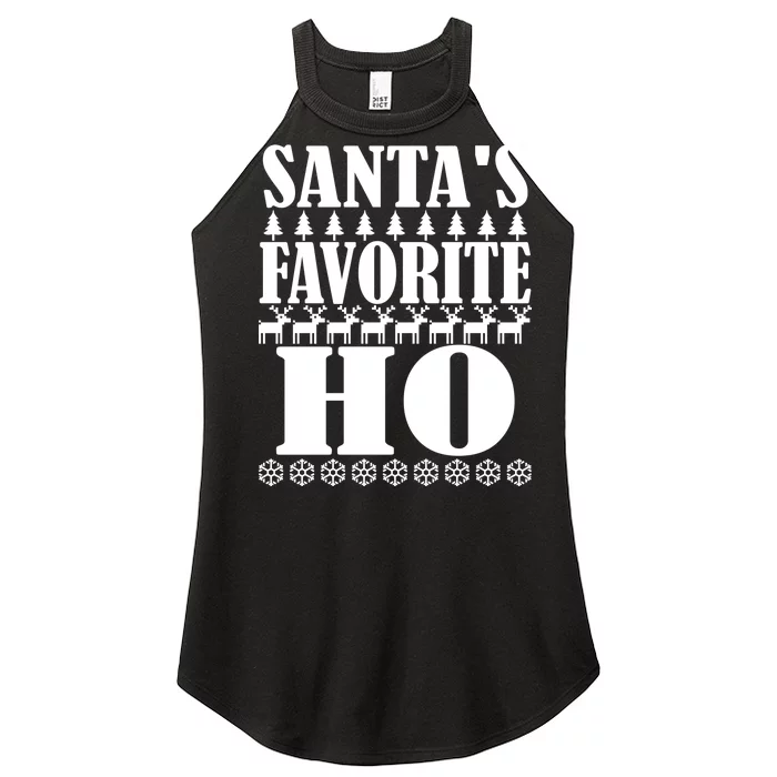 Santa's Favorite Ho Women’s Perfect Tri Rocker Tank