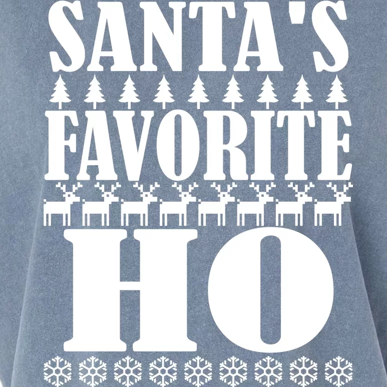 Santa's Favorite Ho Garment-Dyed Women's Muscle Tee