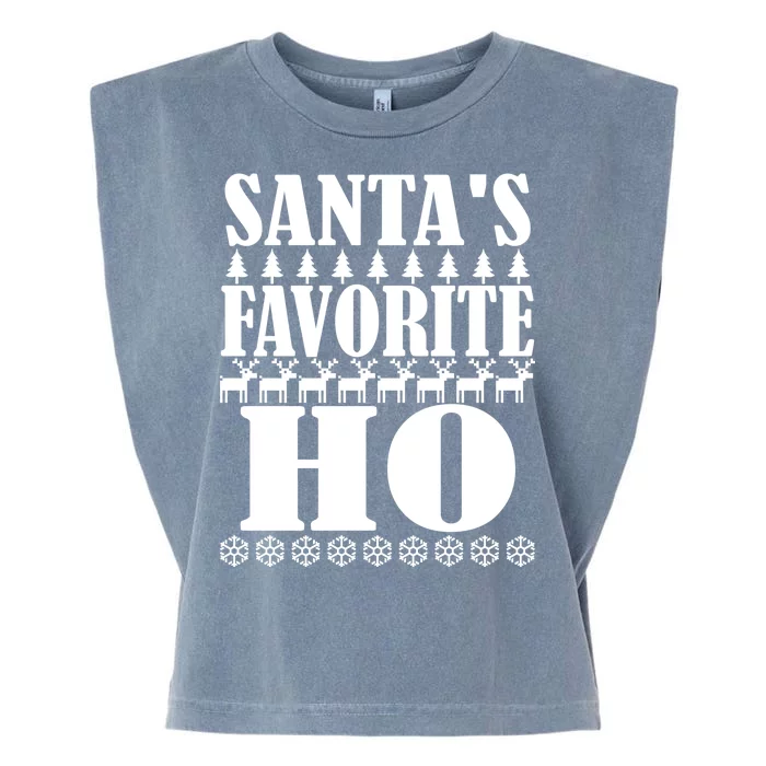 Santa's Favorite Ho Garment-Dyed Women's Muscle Tee