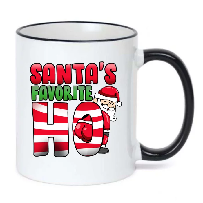 Santa's Favorite Ho Funny X-Mas Black Color Changing Mug