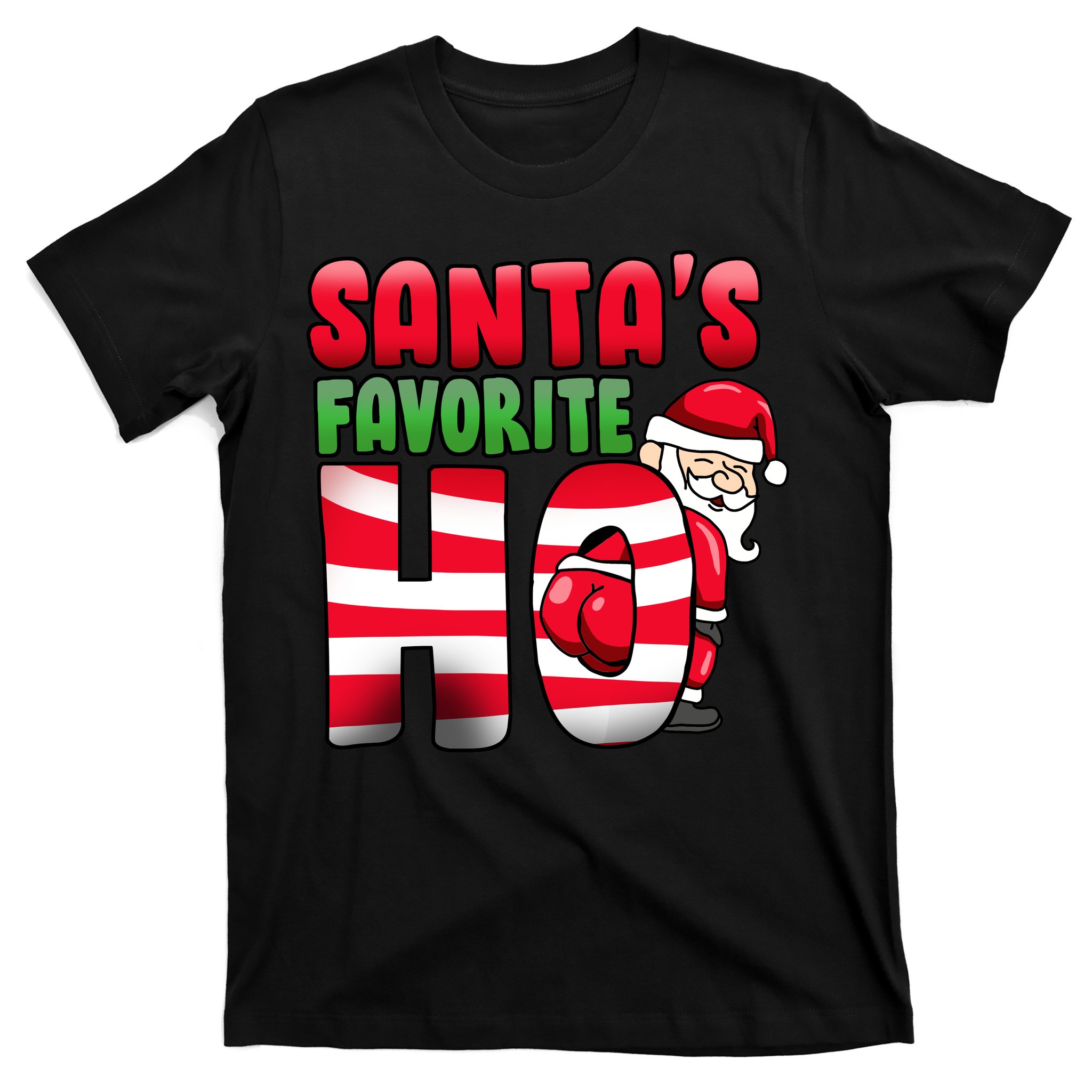 Santa's Favorite Ho Ugly Christmas Youth Kid's T-shirt funny Xmas tee 