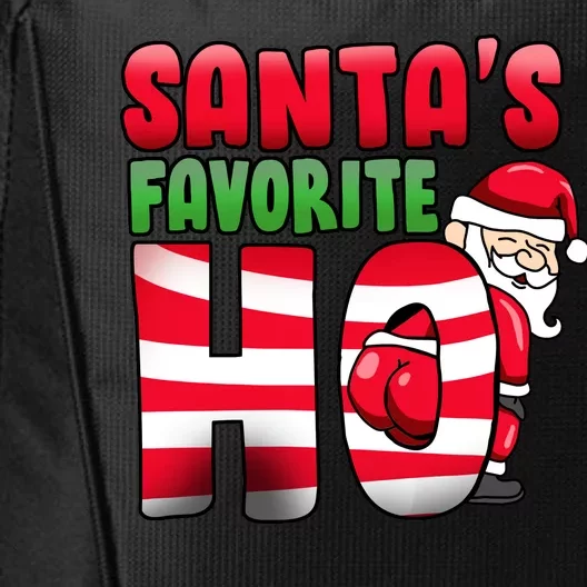 Santa's Favorite Ho Funny X-Mas City Backpack