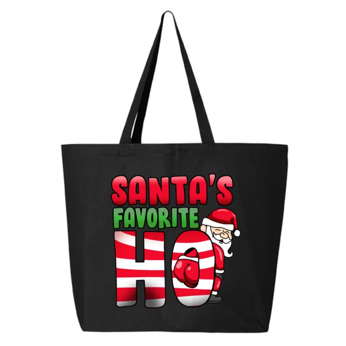 Santa's Favorite Ho Funny X-Mas 25L Jumbo Tote