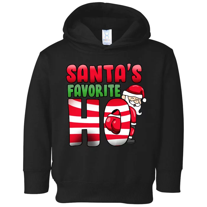 Santa's Favorite Ho Funny X-Mas Toddler Hoodie