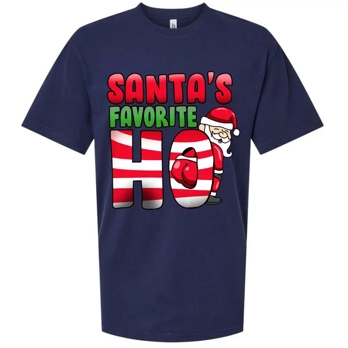 Santa's Favorite Ho Funny X-Mas Sueded Cloud Jersey T-Shirt