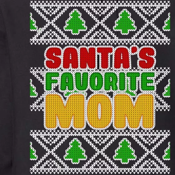 Santa's Favorite Mom Ugly Sweater Premium Hoodie