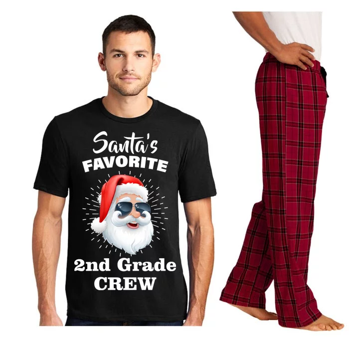 Santa's Favorite Second Grade Crew Christmas Pajama Set