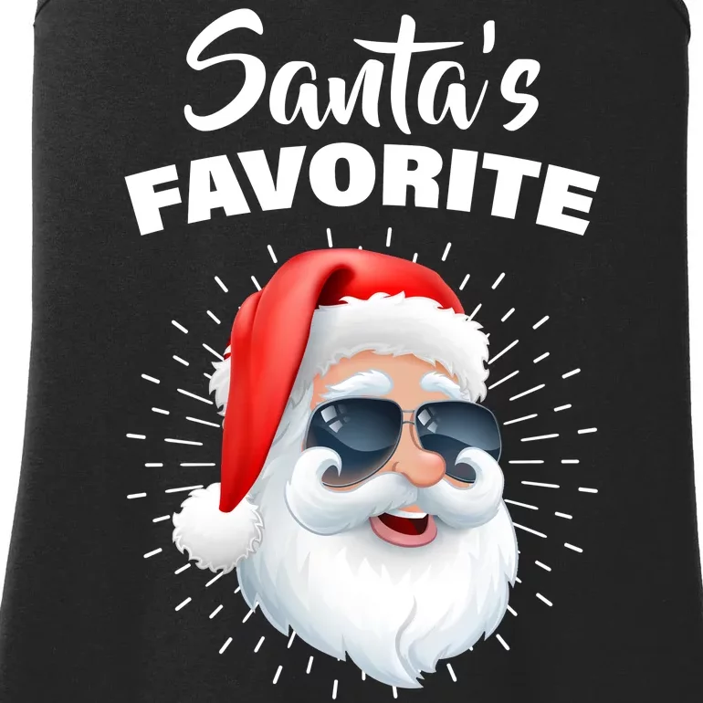 Santa's Favorite Second Grade Crew Christmas Ladies Essential Tank