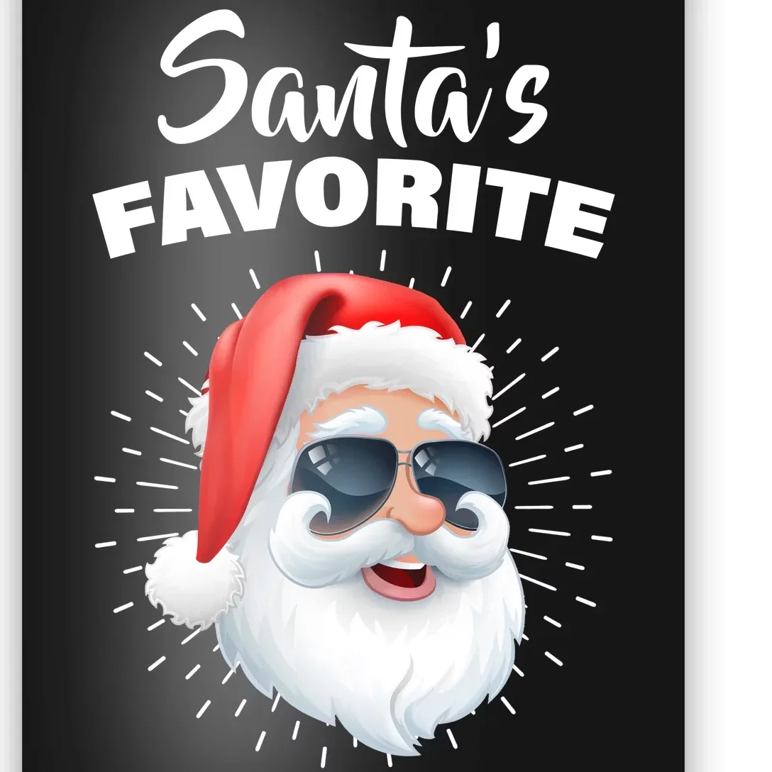 Santa's Favorite Second Grade Crew Christmas Poster