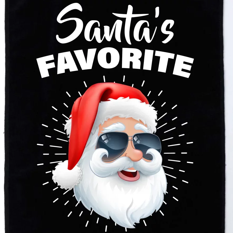 Santa's Favorite Second Grade Crew Christmas Platinum Collection Golf Towel