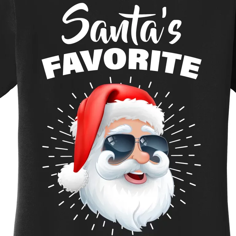 Santa's Favorite Second Grade Crew Christmas Women's T-Shirt