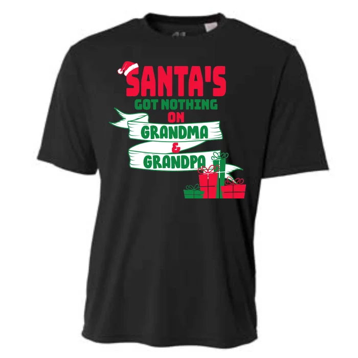 Santa's Got Nothing On Grandma And Grandpa Christmas Cooling Performance Crew T-Shirt