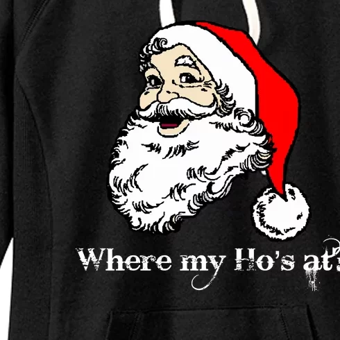 Santa's Ho Funny Christmas Women's Fleece Hoodie