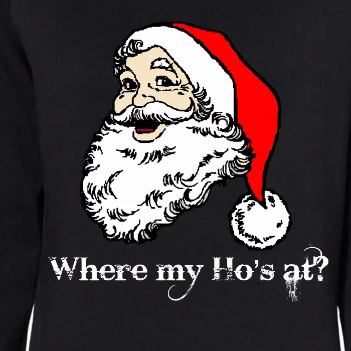 Santa's Ho Funny Christmas Womens California Wash Sweatshirt