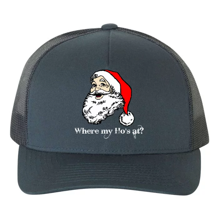 Santa's Ho Funny Christmas Yupoong Adult 5-Panel Trucker Hat