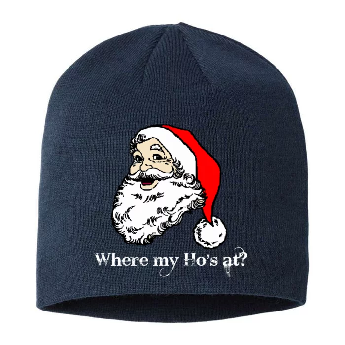 Santa's Ho Funny Christmas 8 1/2in Sustainable Knit Beanie