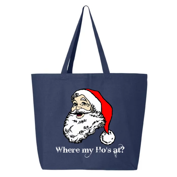 Santa's Ho Funny Christmas 25L Jumbo Tote