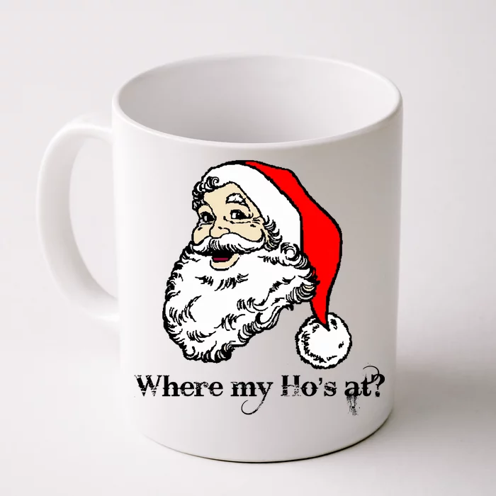 Santa's Ho Funny Christmas Front & Back Coffee Mug