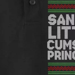 Santas Little Cumslut Princess Xmas Ugly Sweater Dry Zone Grid Performance Polo