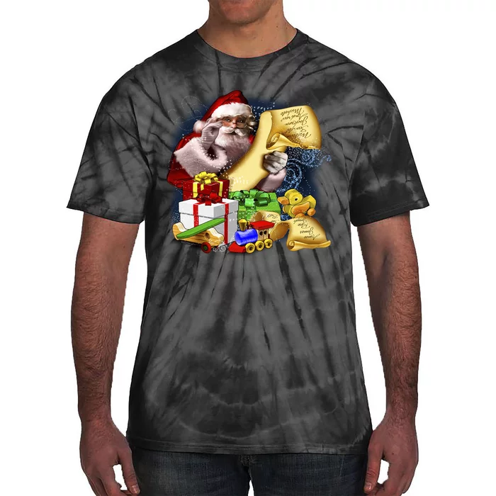 Santa's Making a List Tie-Dye T-Shirt