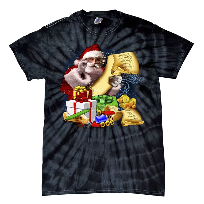 Santa's Making a List Tie-Dye T-Shirt