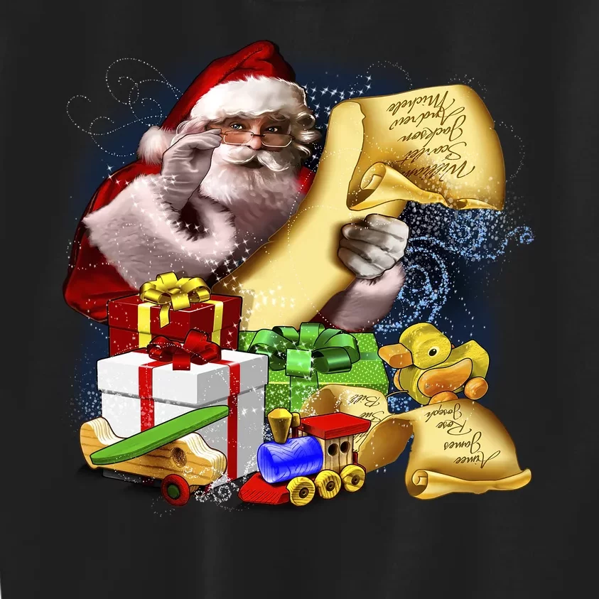 Santa's Making a List Kids Sweatshirt