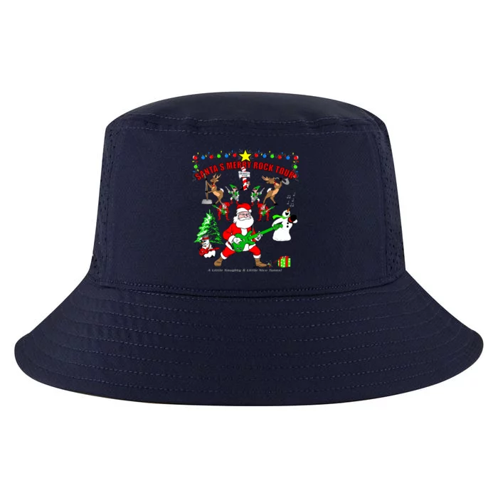 Santa's Merry Christmas Rock Tour Cool Comfort Performance Bucket Hat