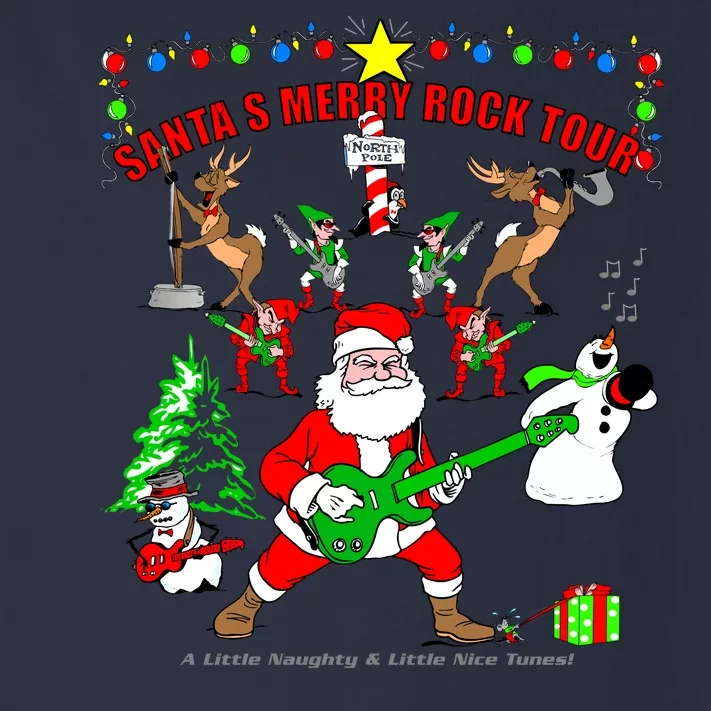 Santa's Merry Christmas Rock Tour Toddler Long Sleeve Shirt