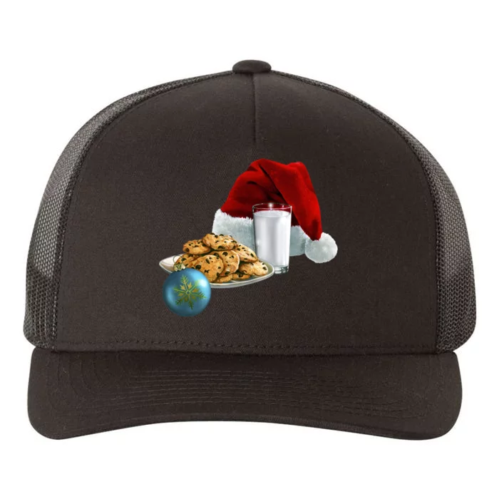 Santa's Milk & Cookies Yupoong Adult 5-Panel Trucker Hat