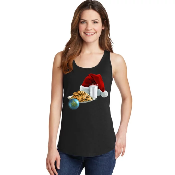 Santa's Milk & Cookies Ladies Essential Tank